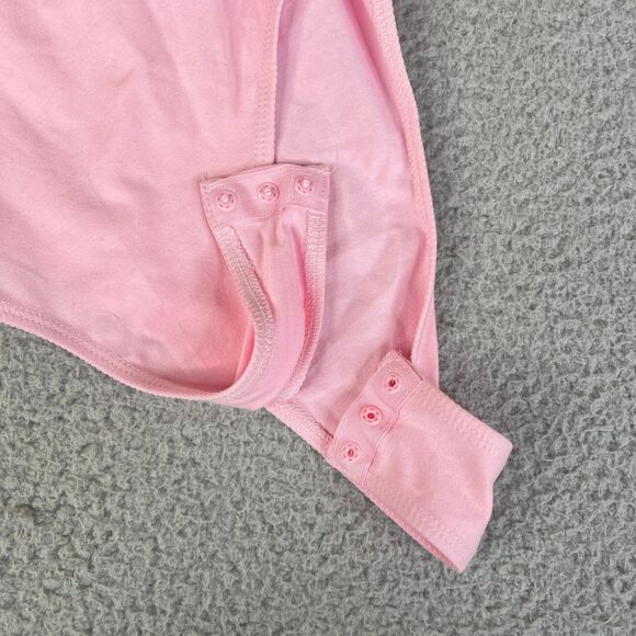 Playboy x Missguided Bodysuit Womens Medium Pink Logo Streetwear - Picture 13 of 13